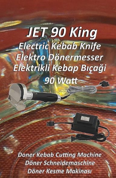 JET 90 King – Elektrisches Profi-Dönermesser JET 90 King – starkes Dönermesser für Döner, Gyros & Kebap. Perfekt für Gastronomie & Imbiss.