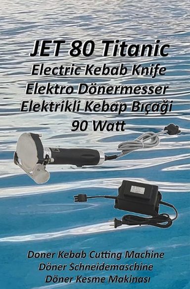 JET 80 Titanic – Elektrisches Profi-Dönermesser JET 80 Titanic – starkes elektrisches Dönermesser für Döner, Gyros & Kebap. Perfekt für Imbiss & Restaurant.