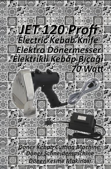 JET 120 Profi – Profi-Dönermesser für Gastronomie JET 120 Profi – leistungsstarkes elektrisches Dönermesser für Döner, Gyros & Kebap.
