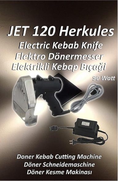 JET 120 Herkules – Profi-Dönermesser für Döner & Gyros JET 120 Herkules – elektrisches Dönermesser für Döner, Gyros & Kebap. Optimal für Gastronomie & Imbiss.